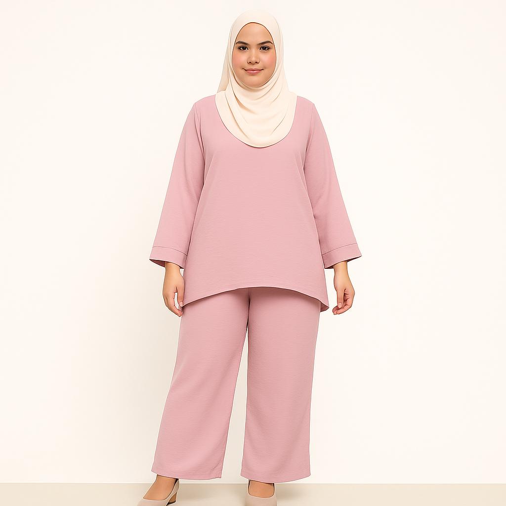 ZUCCA DAHLIA TEXTURED PANTS SET-DMSET011 Blouses