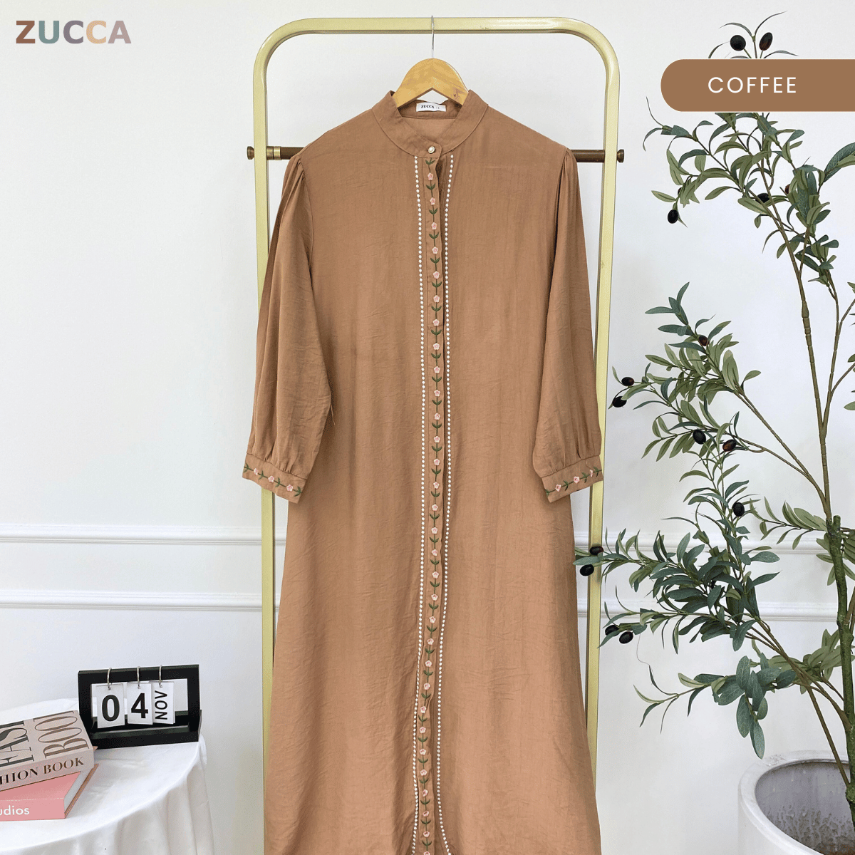 ZUCCA ASSLAH WOMEN LONG DRESS FULL BUTTON - DMSET012