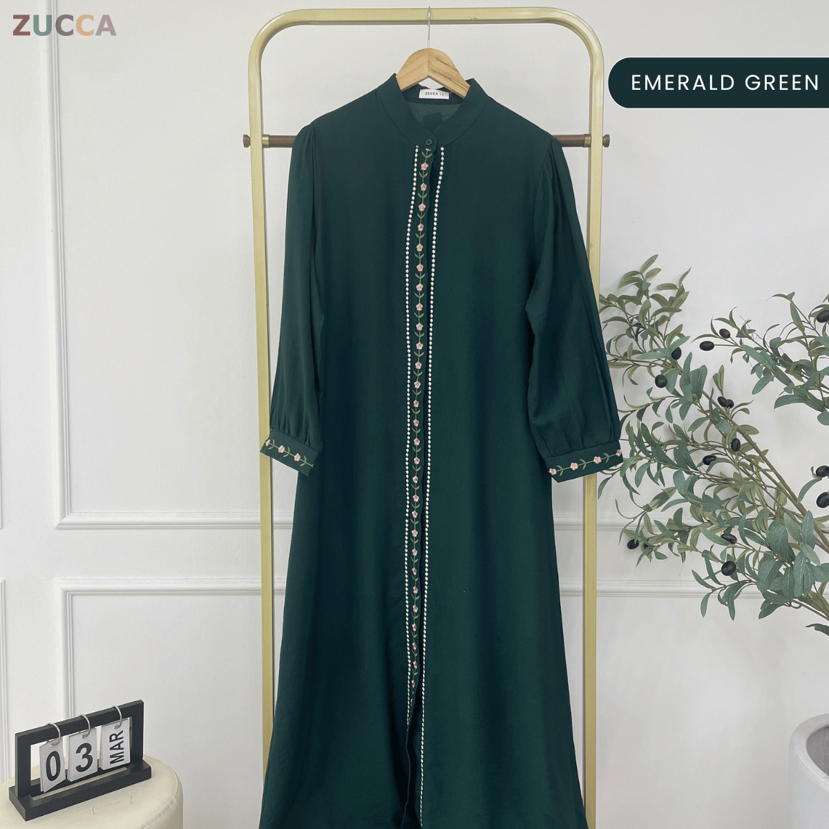 ZUCCA ASSLAH WOMEN LONG DRESS FULL BUTTON - DMSET012