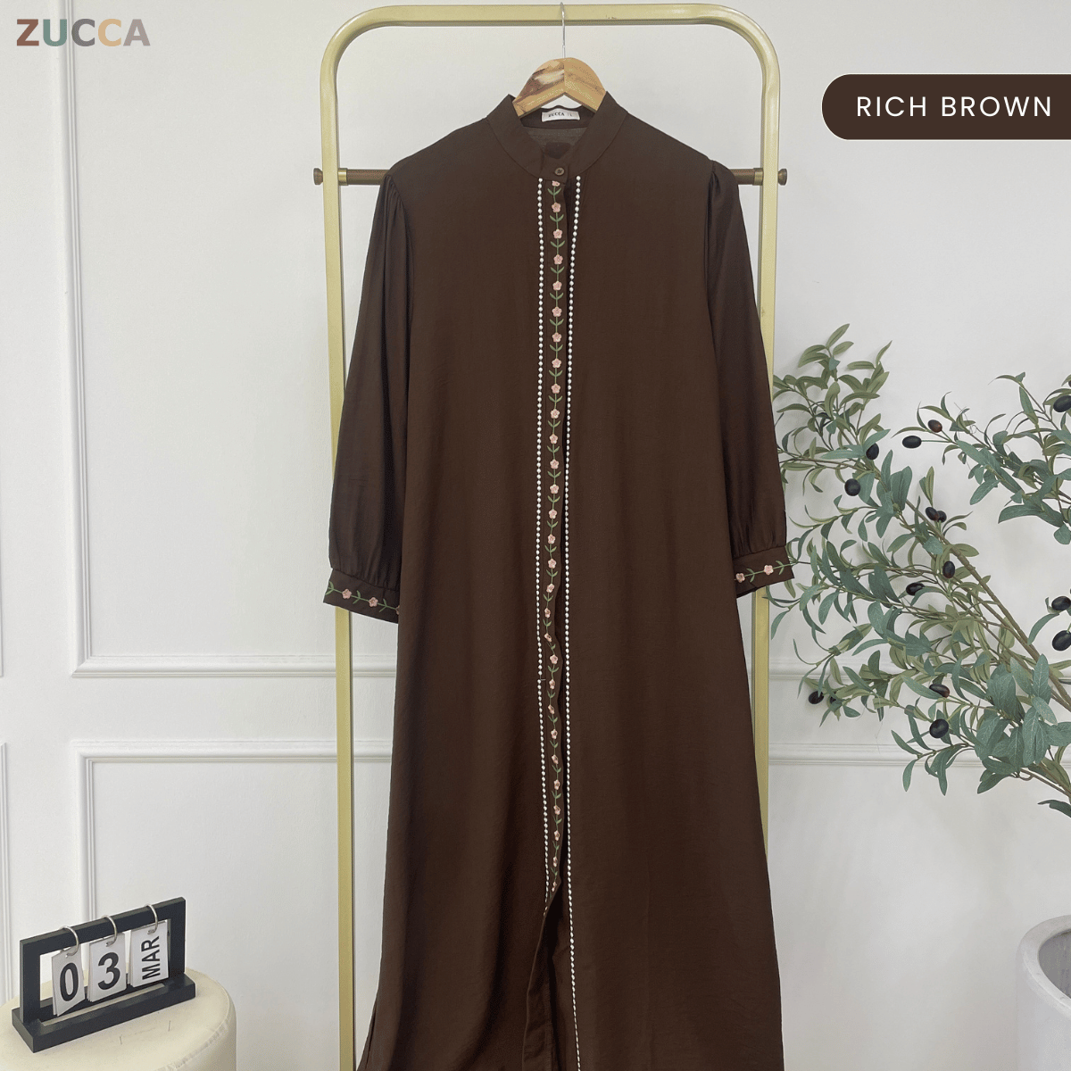 ZUCCA ASSLAH WOMEN LONG DRESS FULL BUTTON - DMSET012