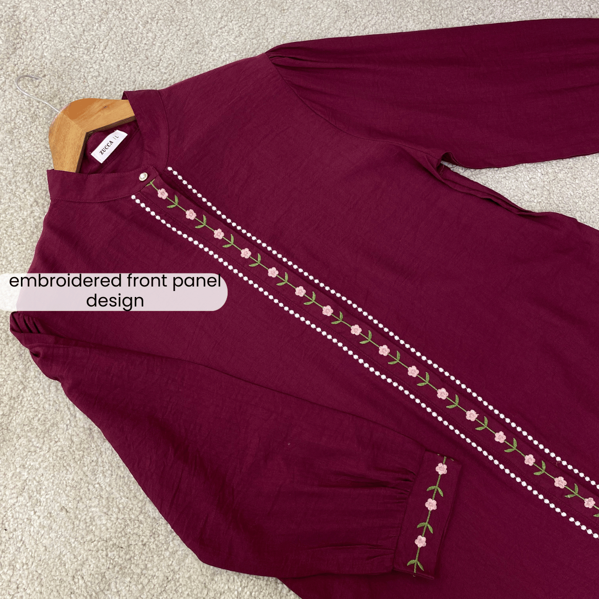 ZUCCA ASSLAH WOMEN LONG DRESS FULL BUTTON - DMSET012