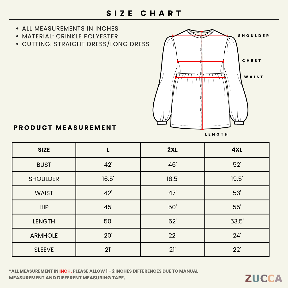 ZUCCA ASSLAH WOMEN LONG DRESS FULL BUTTON - DMSET012