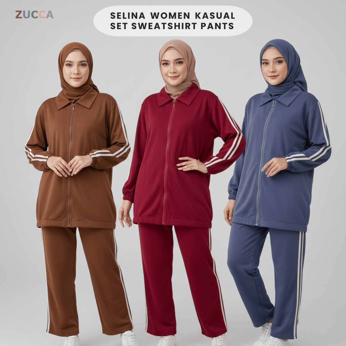SELINA WOMEN KASUAL SET SWEATSHIRT PANTS DMSET015