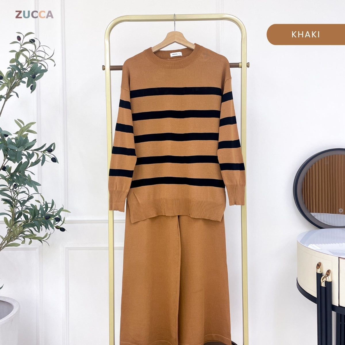 ZUCCA ESTELLA SET KASUAL WOMEN KNITWEAR PANTS - DMSET018