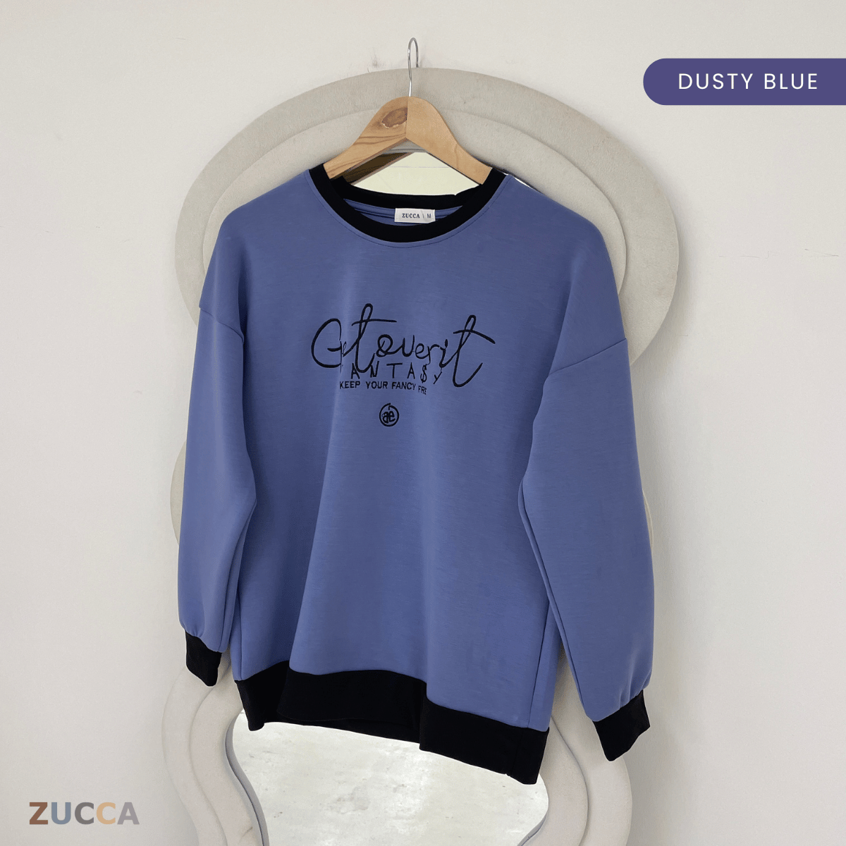 ZUCCA DELISHA EMBROIDERED SWEATSHIRT WOMEN - MA088