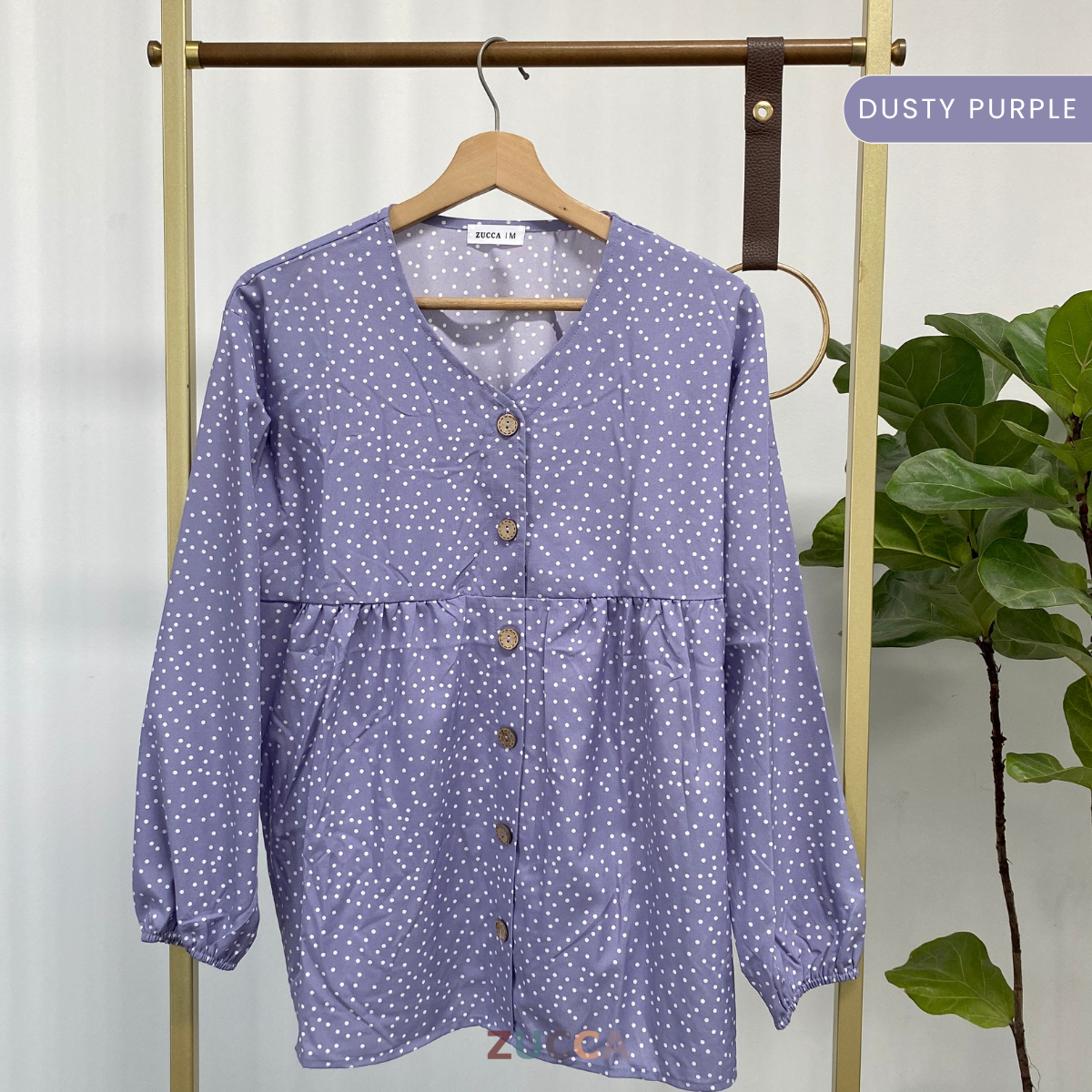 ZUCCA HANINA PRINTED WOMEN BLOUSE - MA042 BAJU WANITA