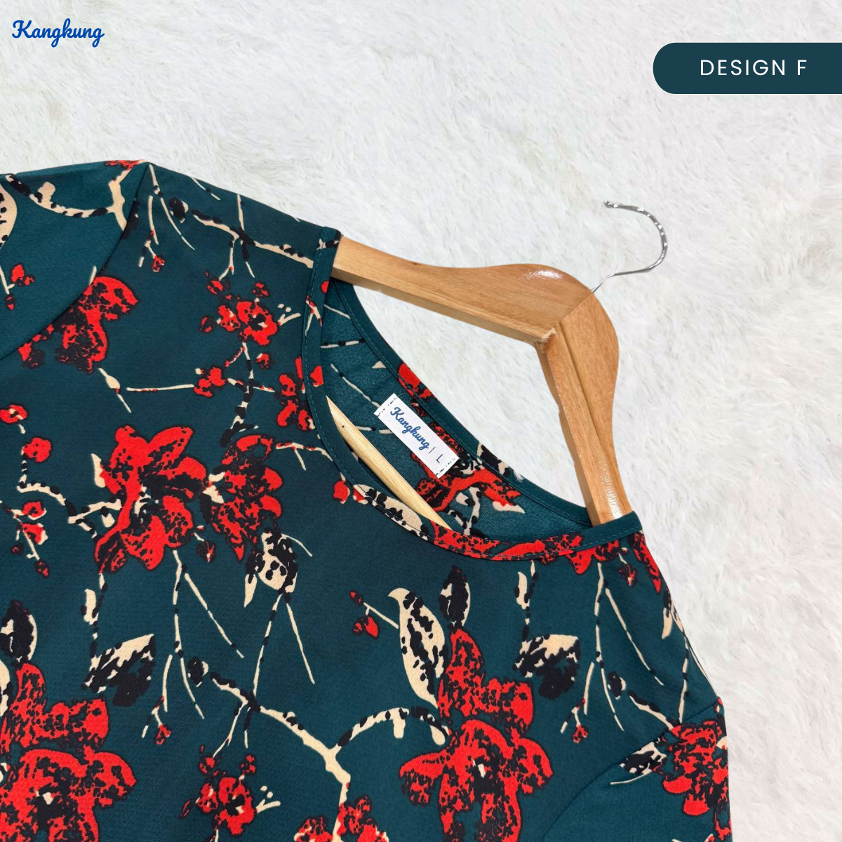 KANGKUNG MELATI BLOUSE WANITA CORAK CAMPUR - KK101