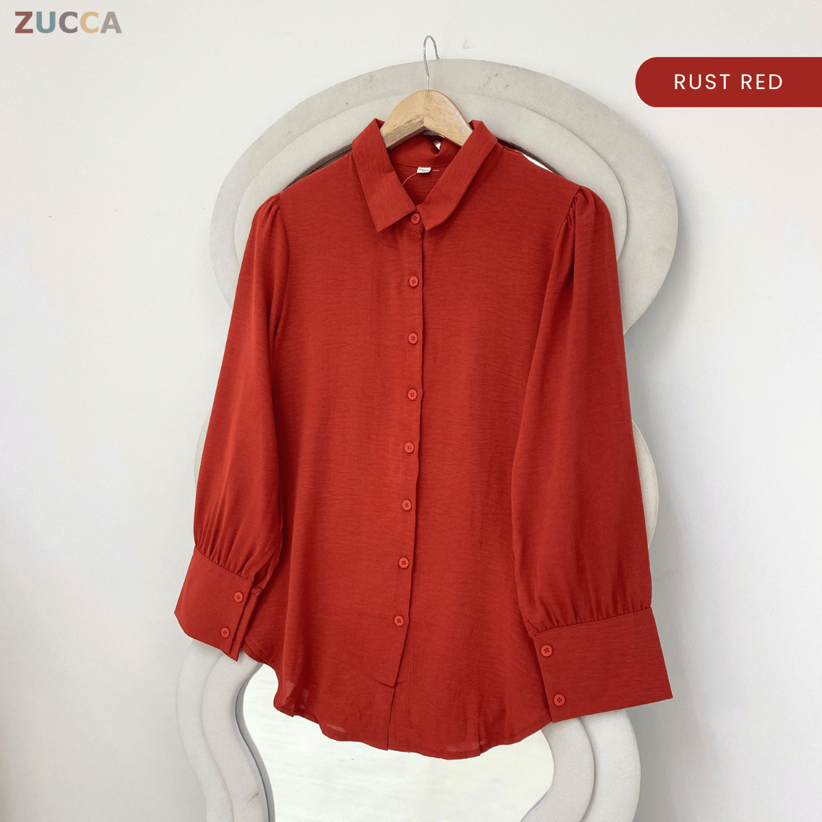 ZUCCA ELYA MODEST CASUAL BUTTON WOMAN BLOUSE - GC006 (41663)