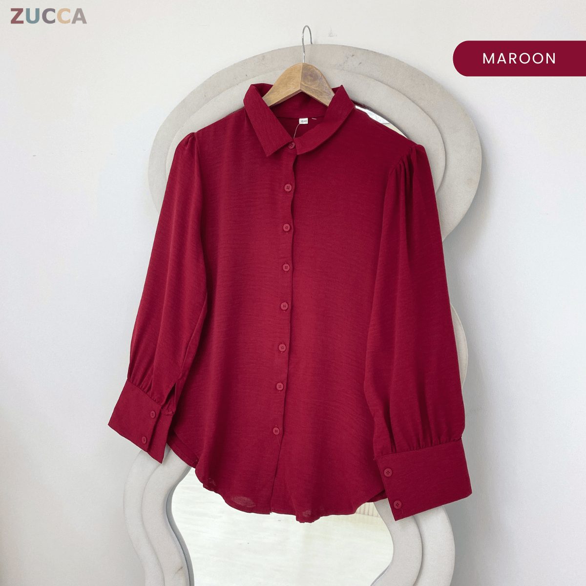 ZUCCA ELYA MODEST CASUAL BUTTON WOMAN BLOUSE - GC006 (41663)