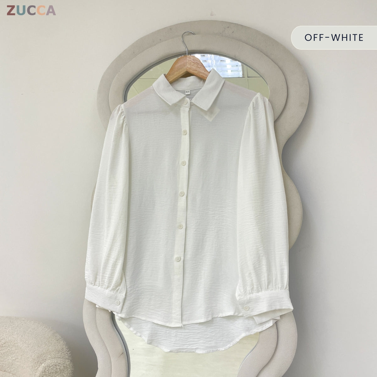 ZUCCA RACHEL MODEST CASUAL BUTTON WOMAN BLOUSE - GC013 (467)