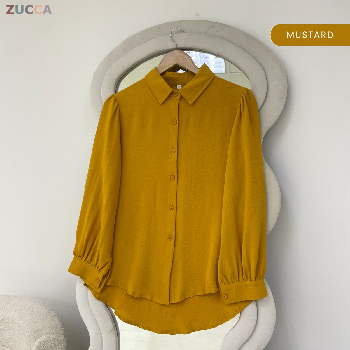 ZUCCA RACHEL MODEST CASUAL BUTTON WOMAN BLOUSE - GC013 (467)