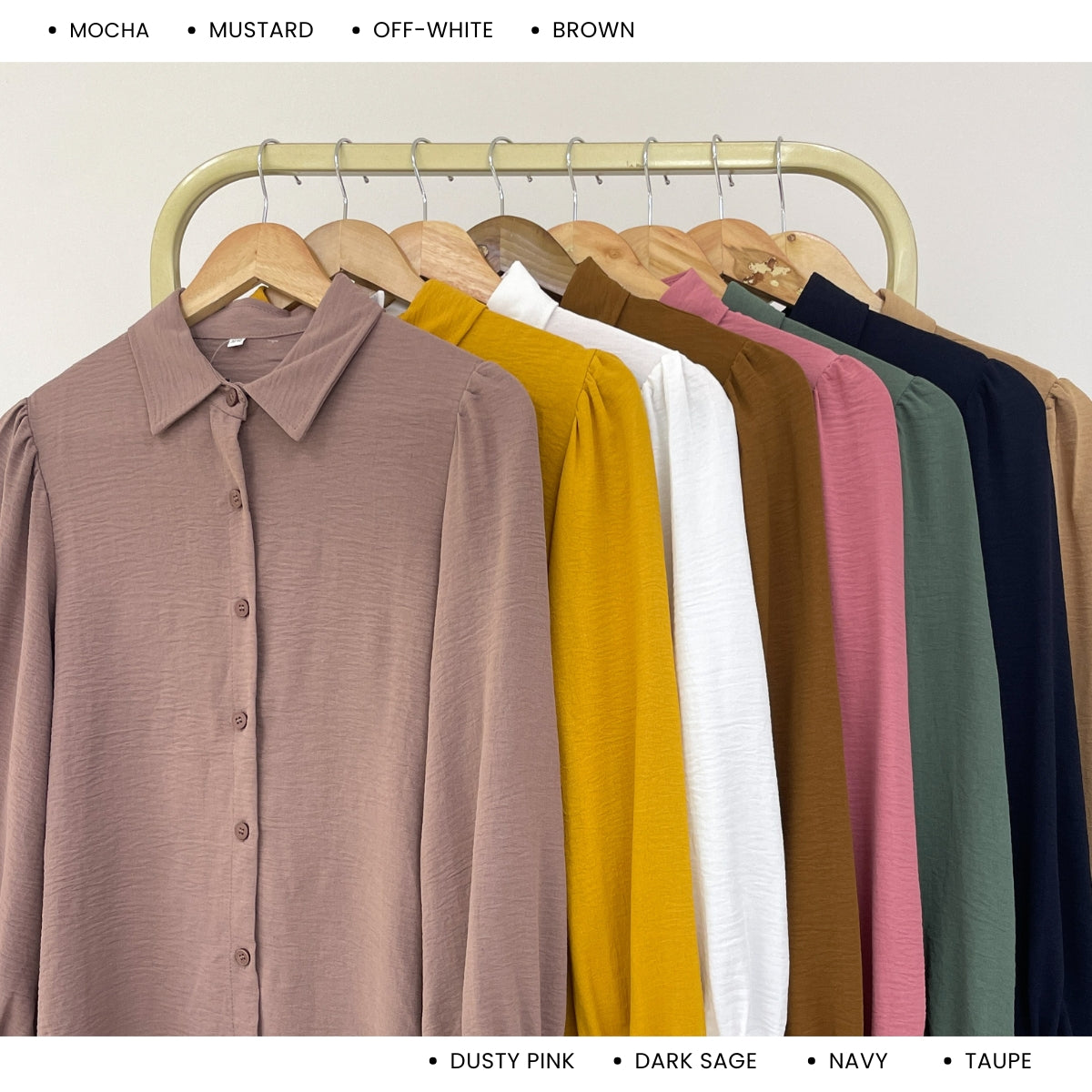 ZUCCA RACHEL MODEST CASUAL BUTTON WOMAN BLOUSE - GC013 (467)
