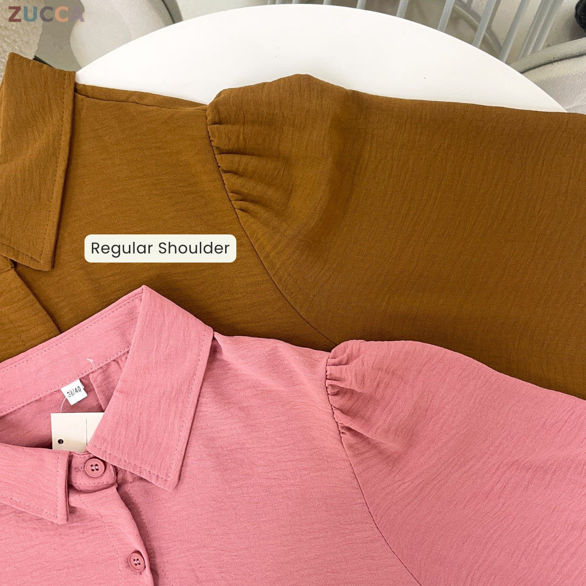 ZUCCA RACHEL MODEST CASUAL BUTTON WOMAN BLOUSE - GC013 (467)