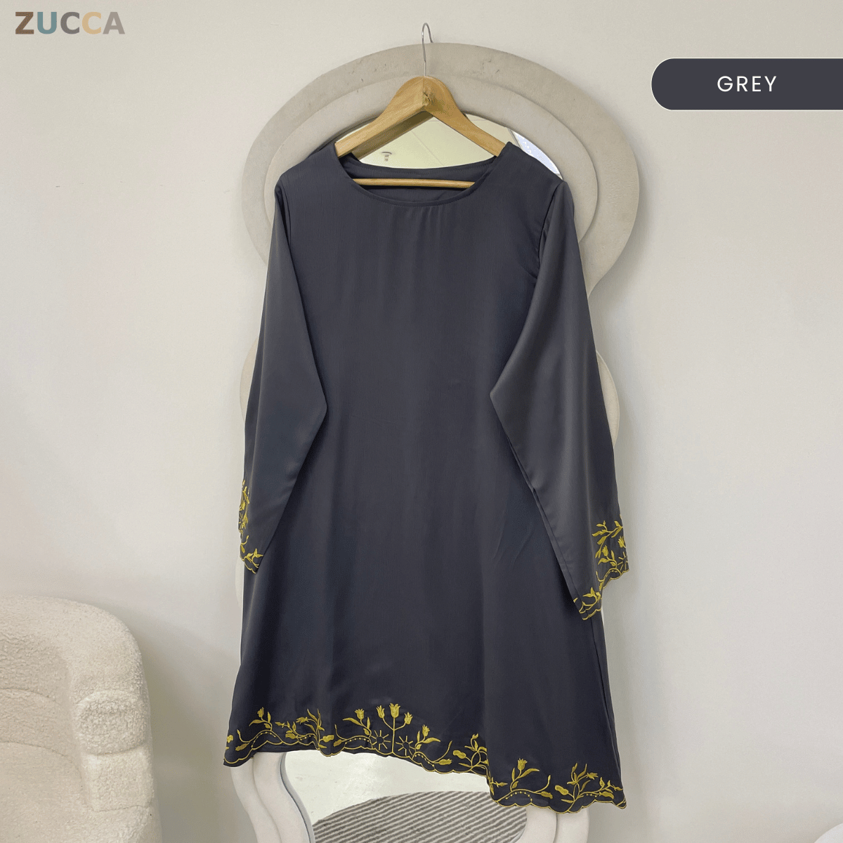 ZUCCA ZURIDA EMBRODERED FLORAL BLOUSE - GC015 (1048-3840)