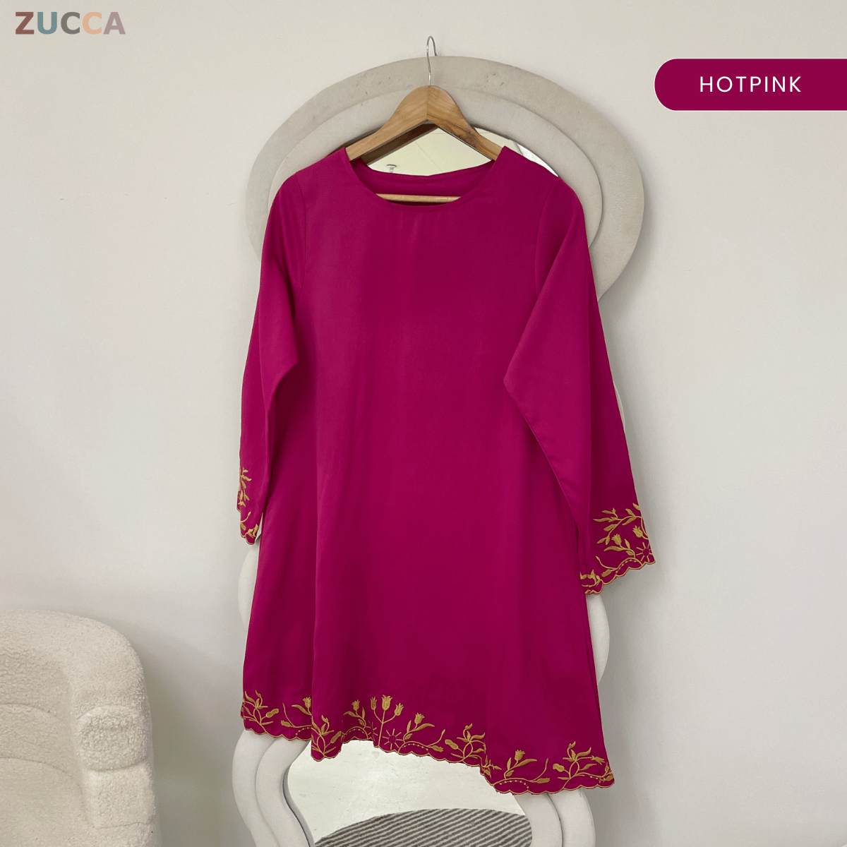 ZUCCA ZURIDA EMBRODERED FLORAL BLOUSE - GC015 (1048-3840)