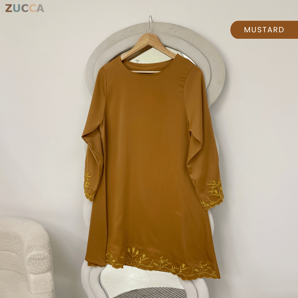ZUCCA ZURIDA EMBRODERED FLORAL BLOUSE - GC015 (1048-3840)