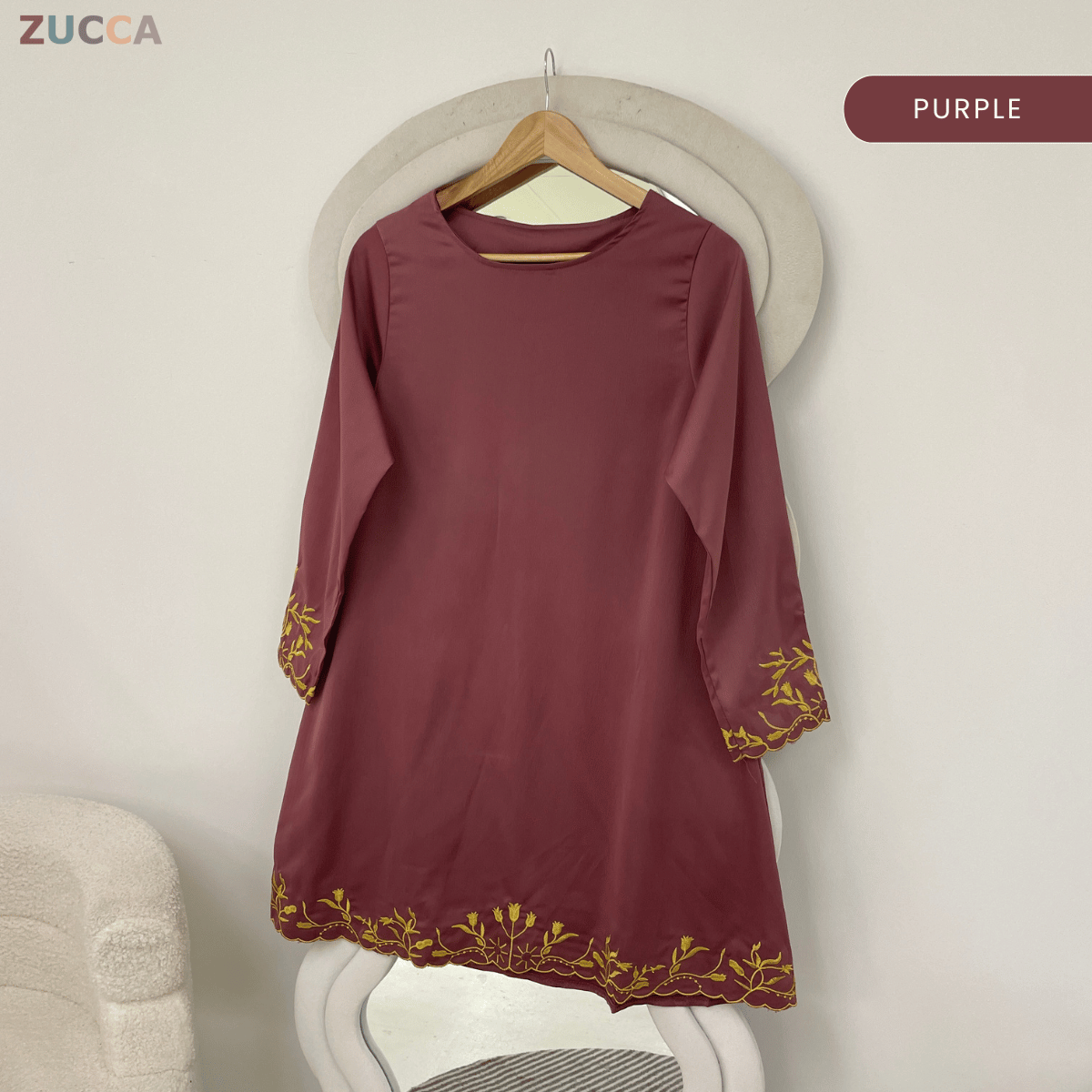 ZUCCA ZURIDA EMBRODERED FLORAL BLOUSE - GC015 (1048-3840)