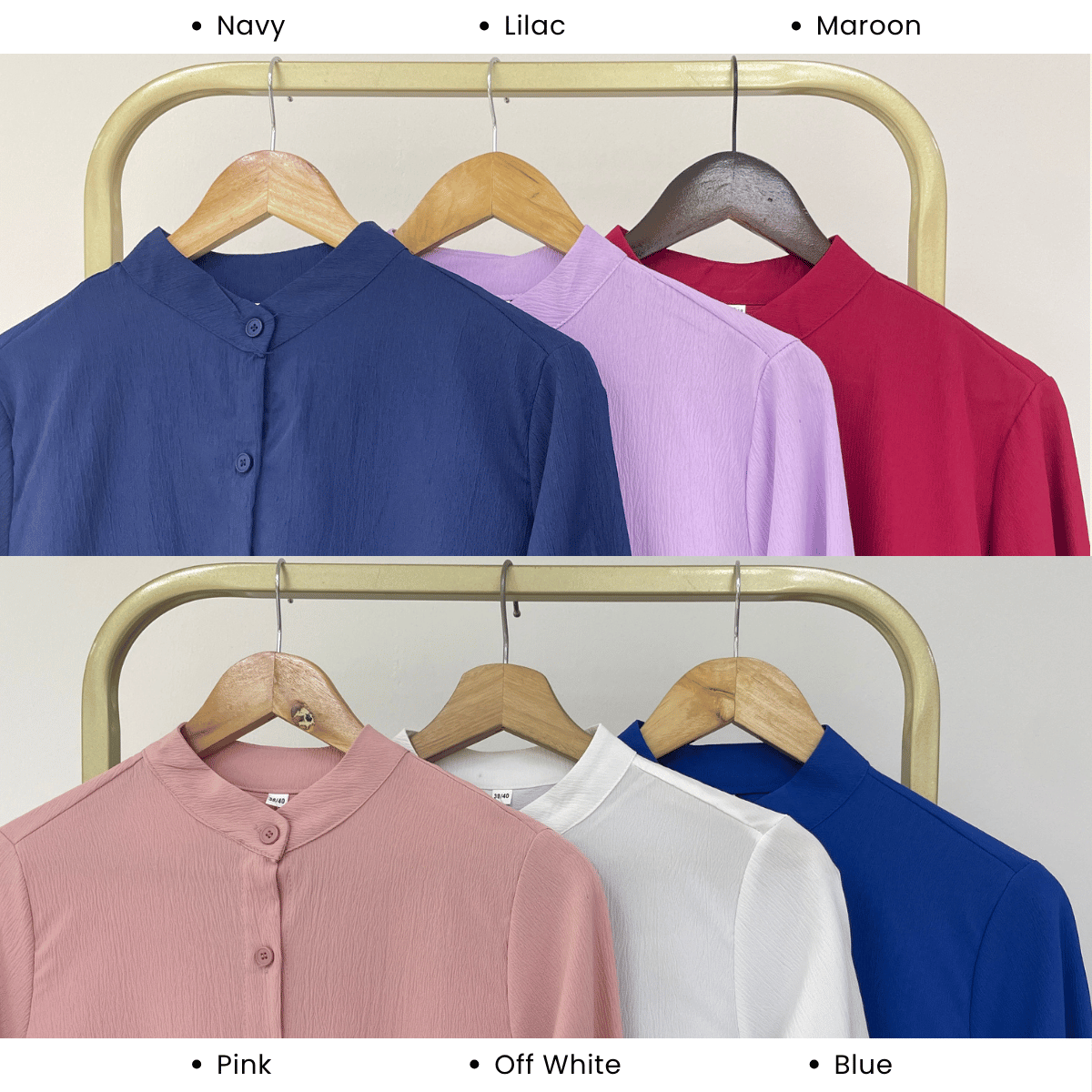 ZUCCA SHINA TEXTURED TIE BLOUSE - GC017 (KS474-3840)