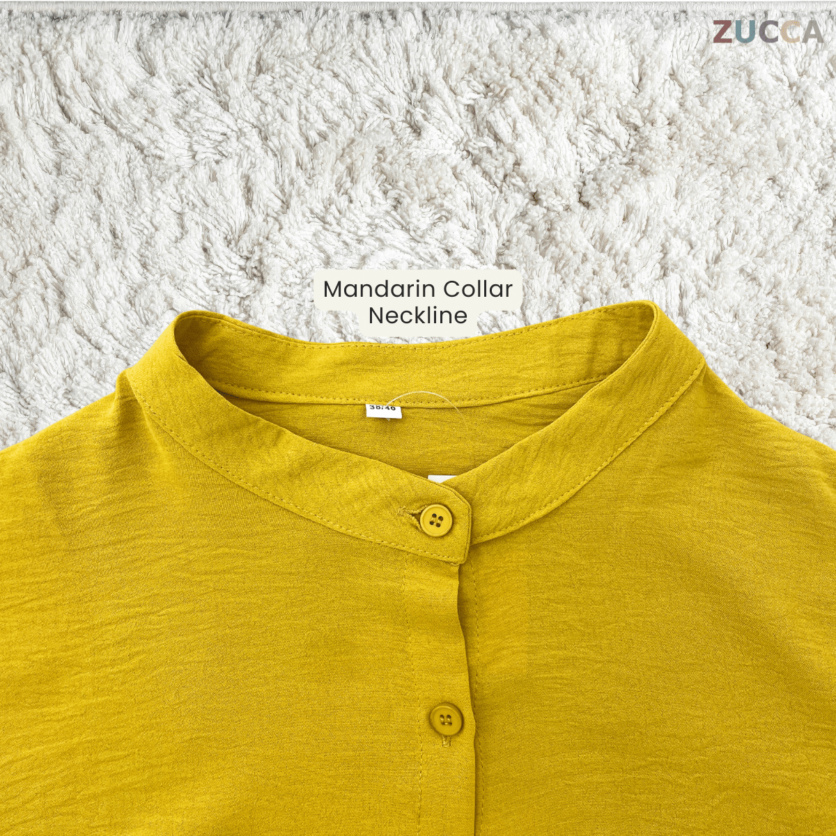 ZUCCA JALYN LOOSE PEPLUM BLOUSE -GC022 (KS8818-3840)