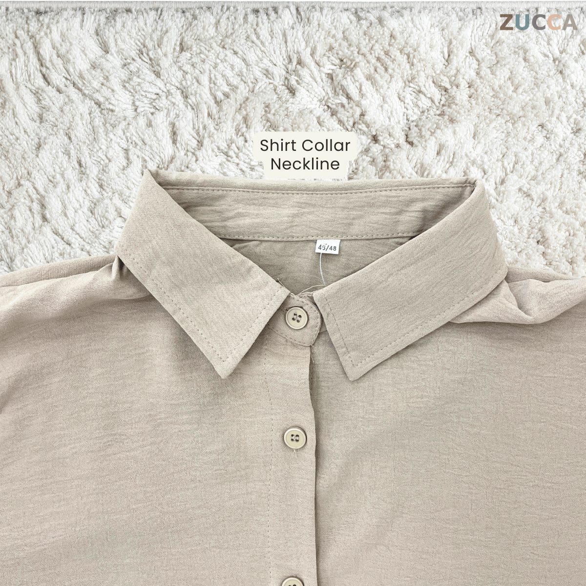 ZUCCA ARALYN TEXTURED CASUAL SHIRT -GC029(KS408-22B)
