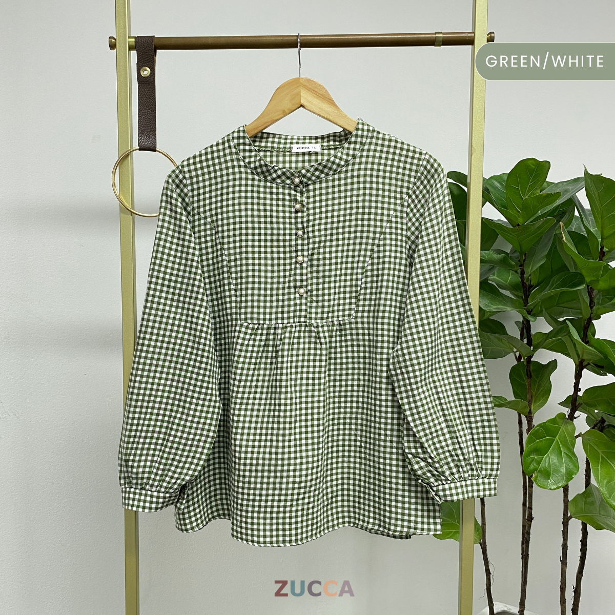 ZUCCA SUZANA HALF BUTTON WOMEN BLOUSE - DM185