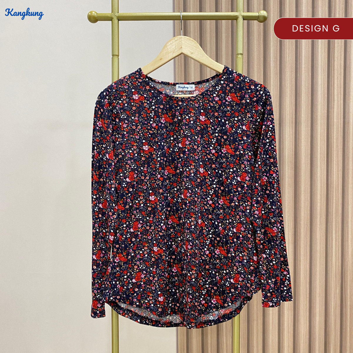 KANGKUNG MAZNA BLOUSE KASUAL WANITA CORAK GRAFIK – KK100