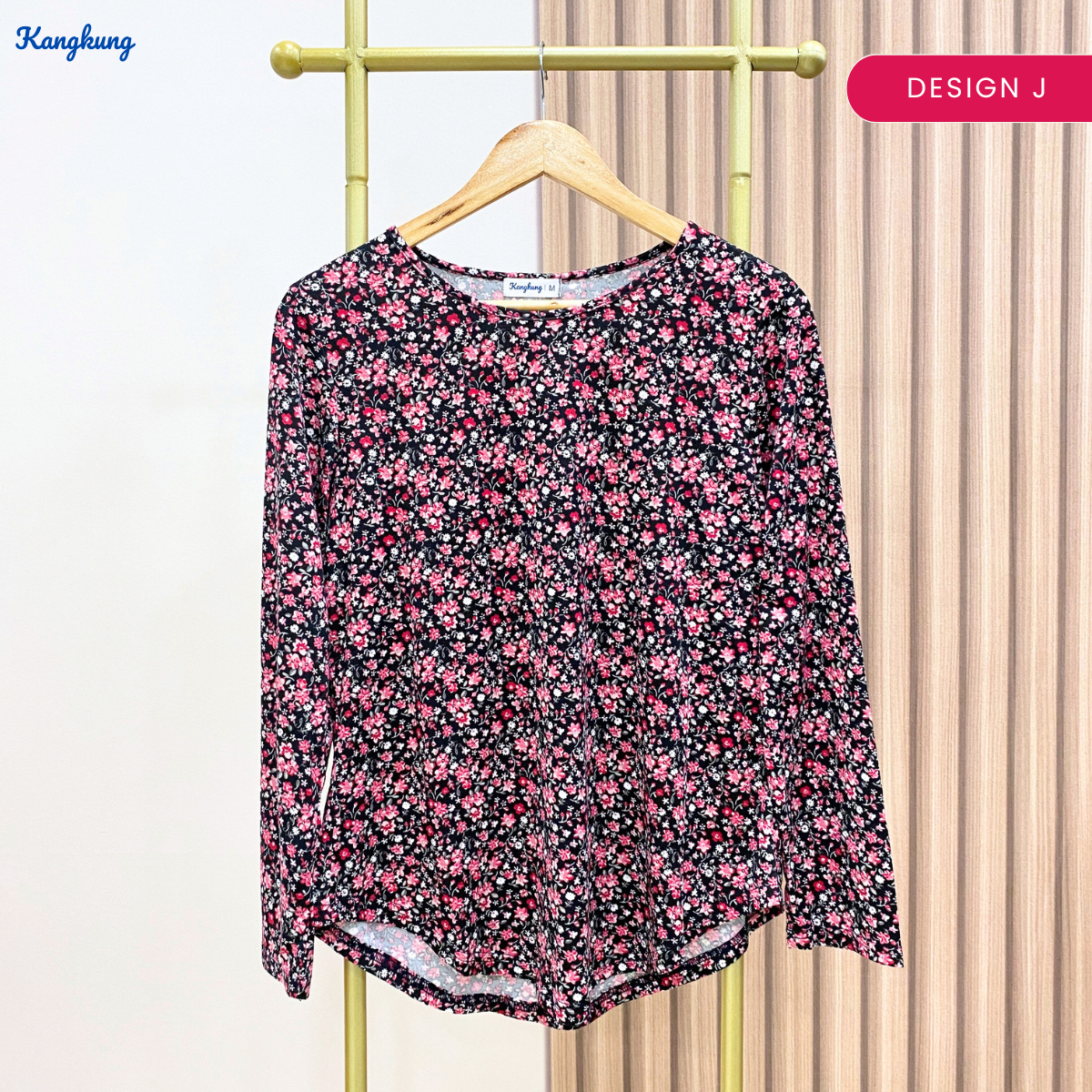 KANGKUNG MAZNA BLOUSE KASUAL WANITA CORAK GRAFIK – KK100