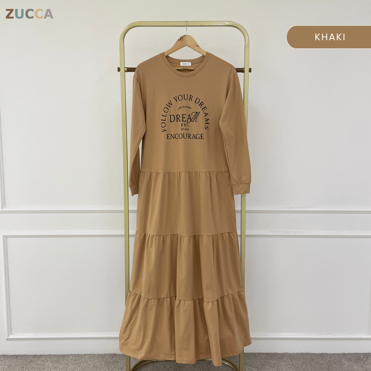 ZUCCA AISYA MODEST TIERED MAXI DRESS - MA168