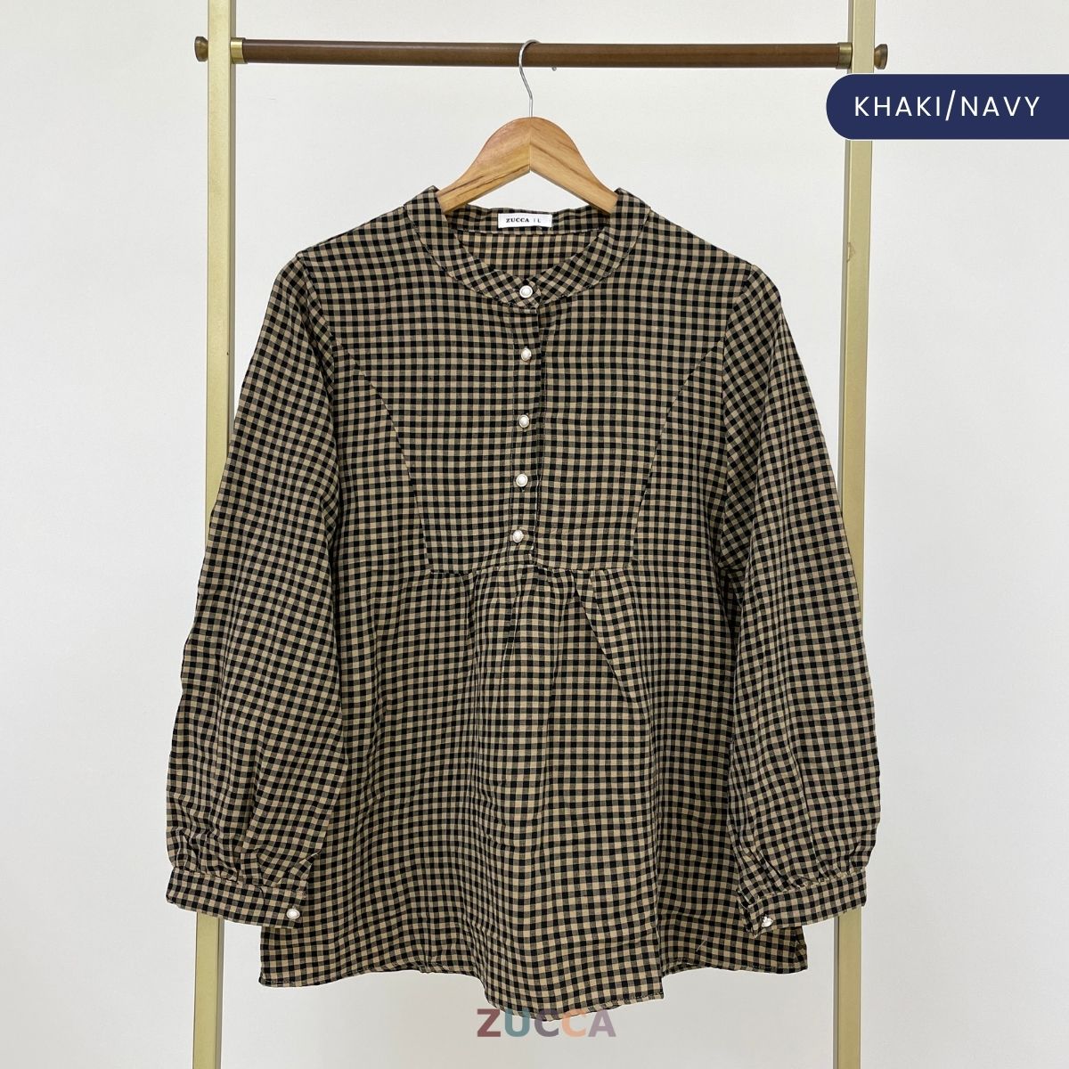 ZUCCA SUZANA HALF BUTTON WOMEN BLOUSE - DM185