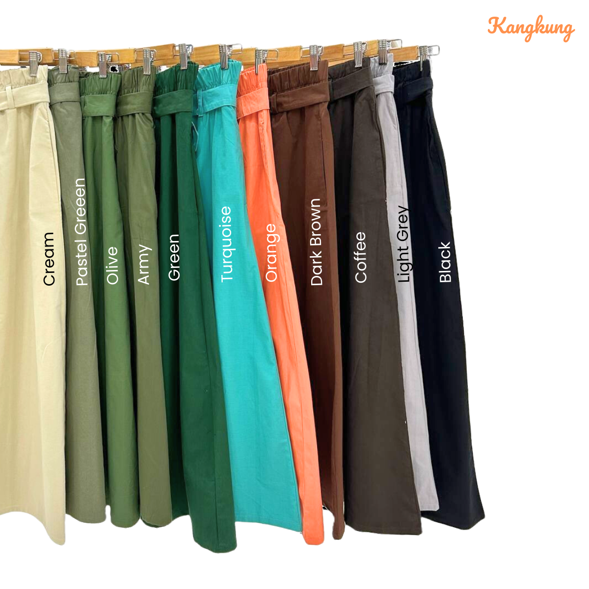 KANGKUNG SKIRT KAPAS BERBUTANG UNTUK WANITA - KK006