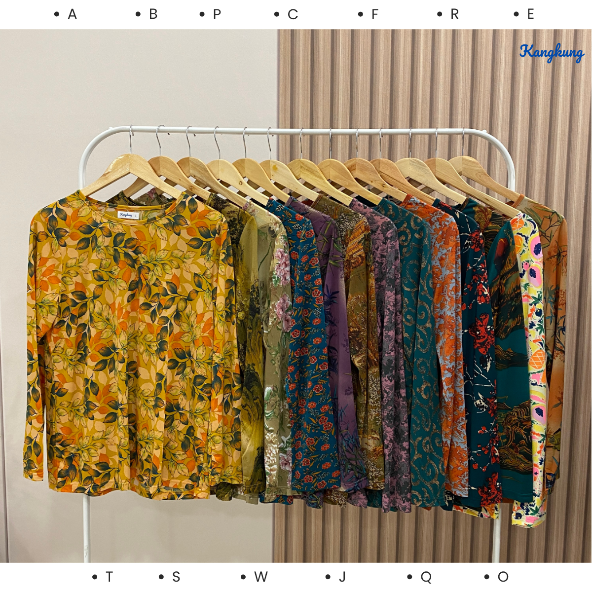 KANGKUNG MELATI BLOUSE WANITA CORAK CAMPUR - KK101