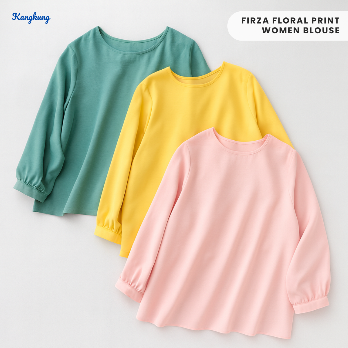 KANGKUNG FIRZA BLOUSE WANITA CORAK BUNGA – KK105