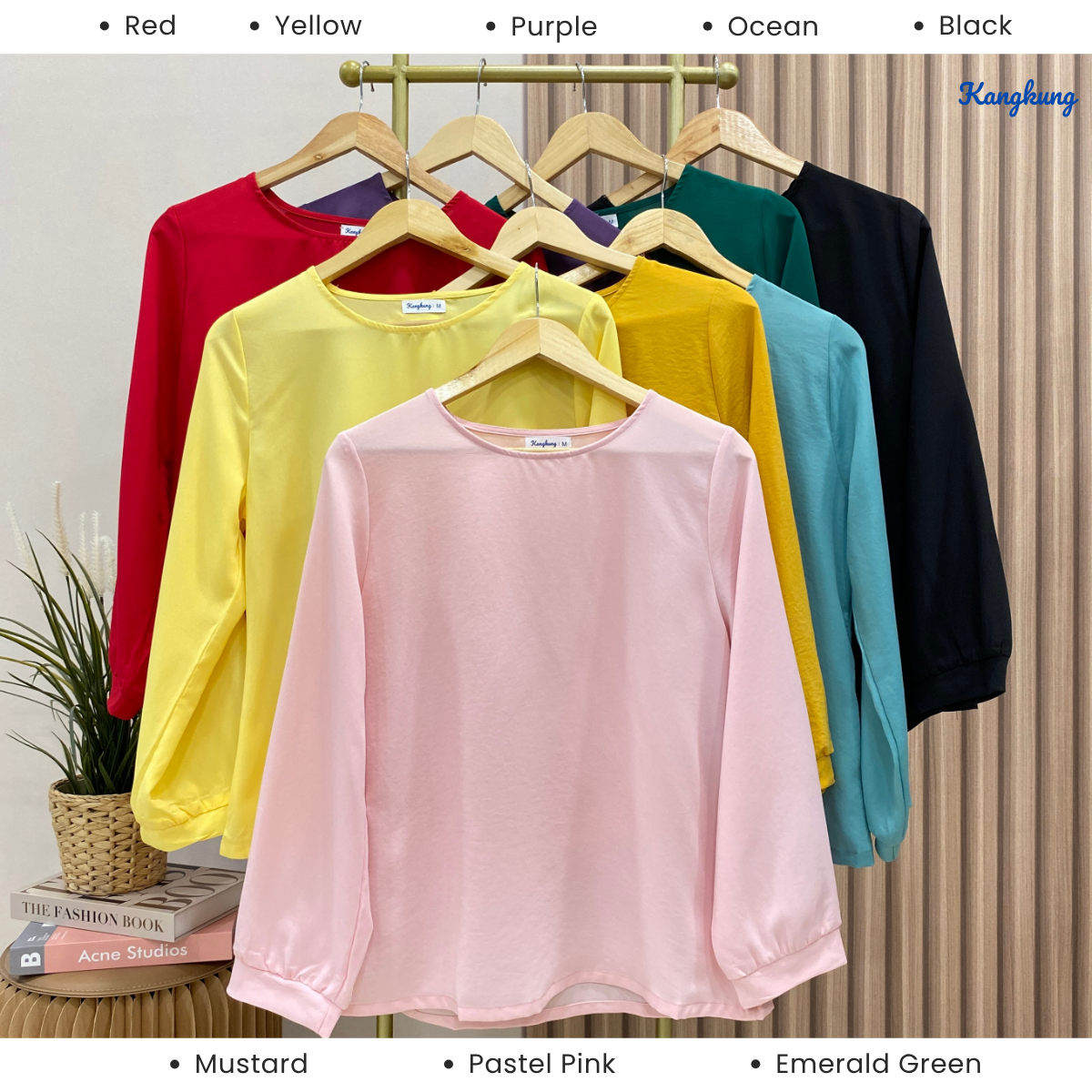 KANGKUNG FIRZA BLOUSE WANITA CORAK BUNGA – KK105