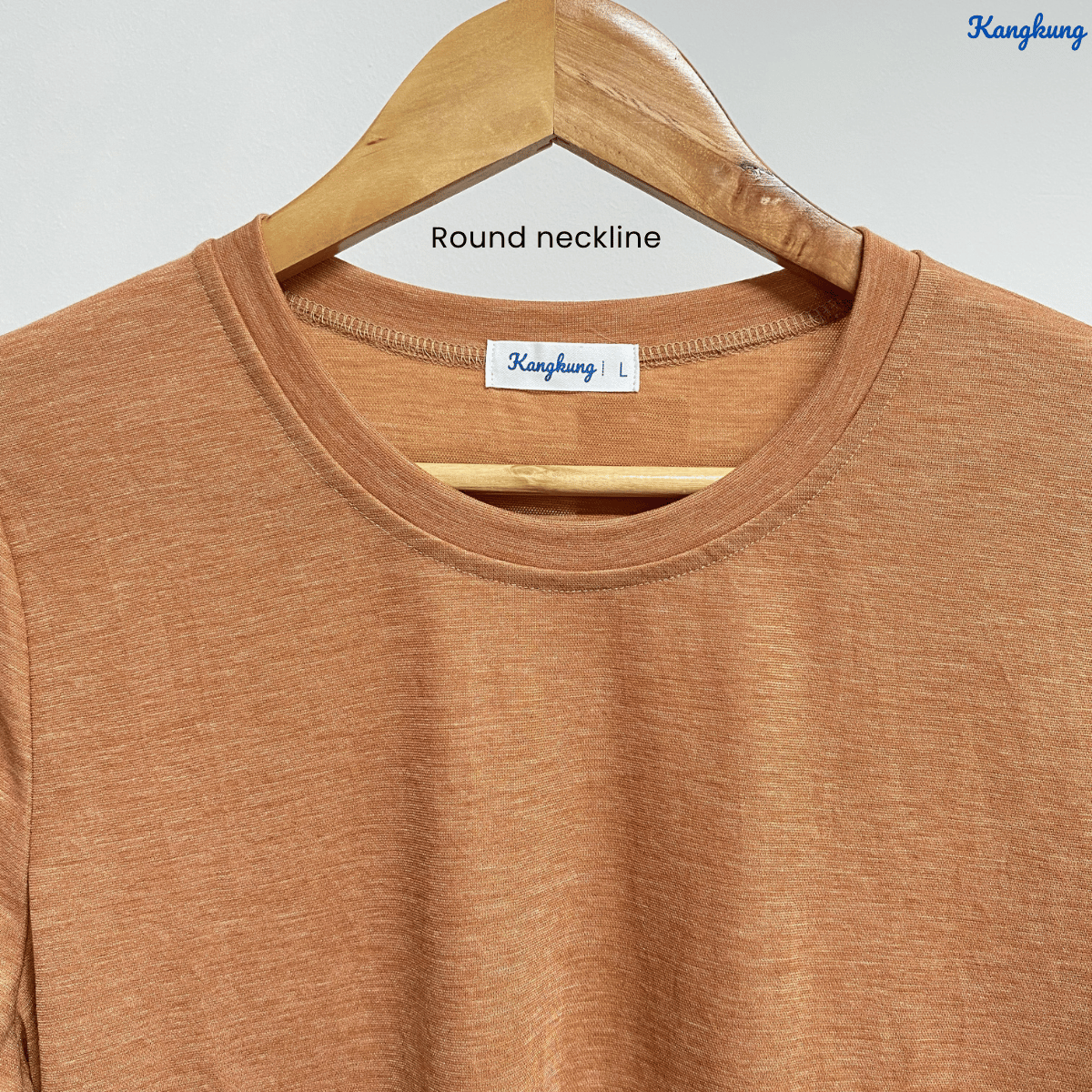 KANGKUNG JESSIE T-SHIRT COTTON WANITA GAYA MODEST SHIRT KASUAL – KK109