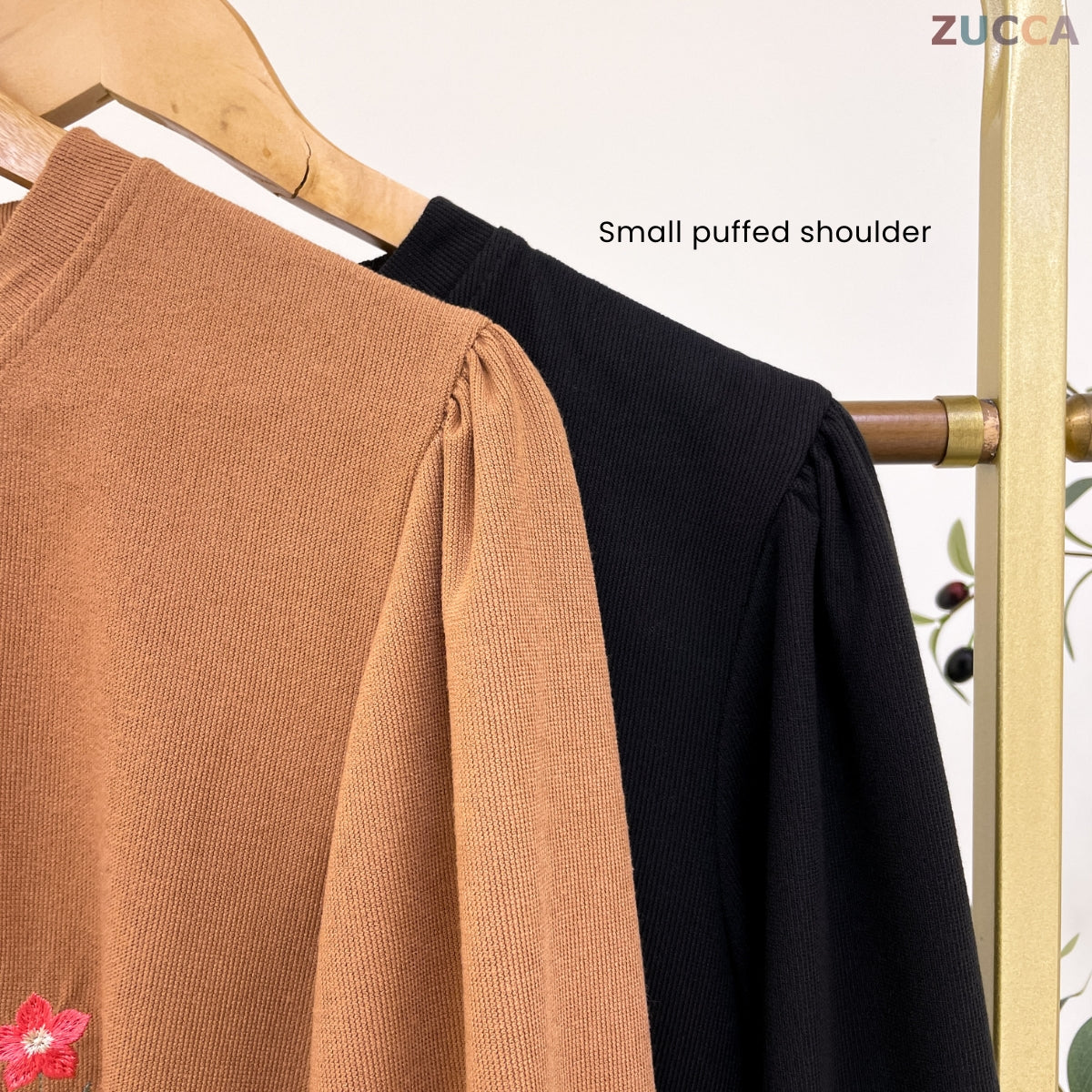 ZUCCA LADINA PEREMPUAN KASUAL EMBROIDERED SHIRT LONG SLEEVE- DM165