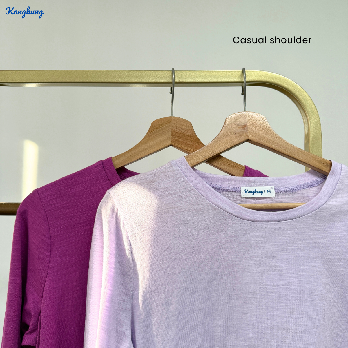 KANGKUNG AUDRA KEMEJA KAPAS ASAS LENGAN PANJANG - KK116