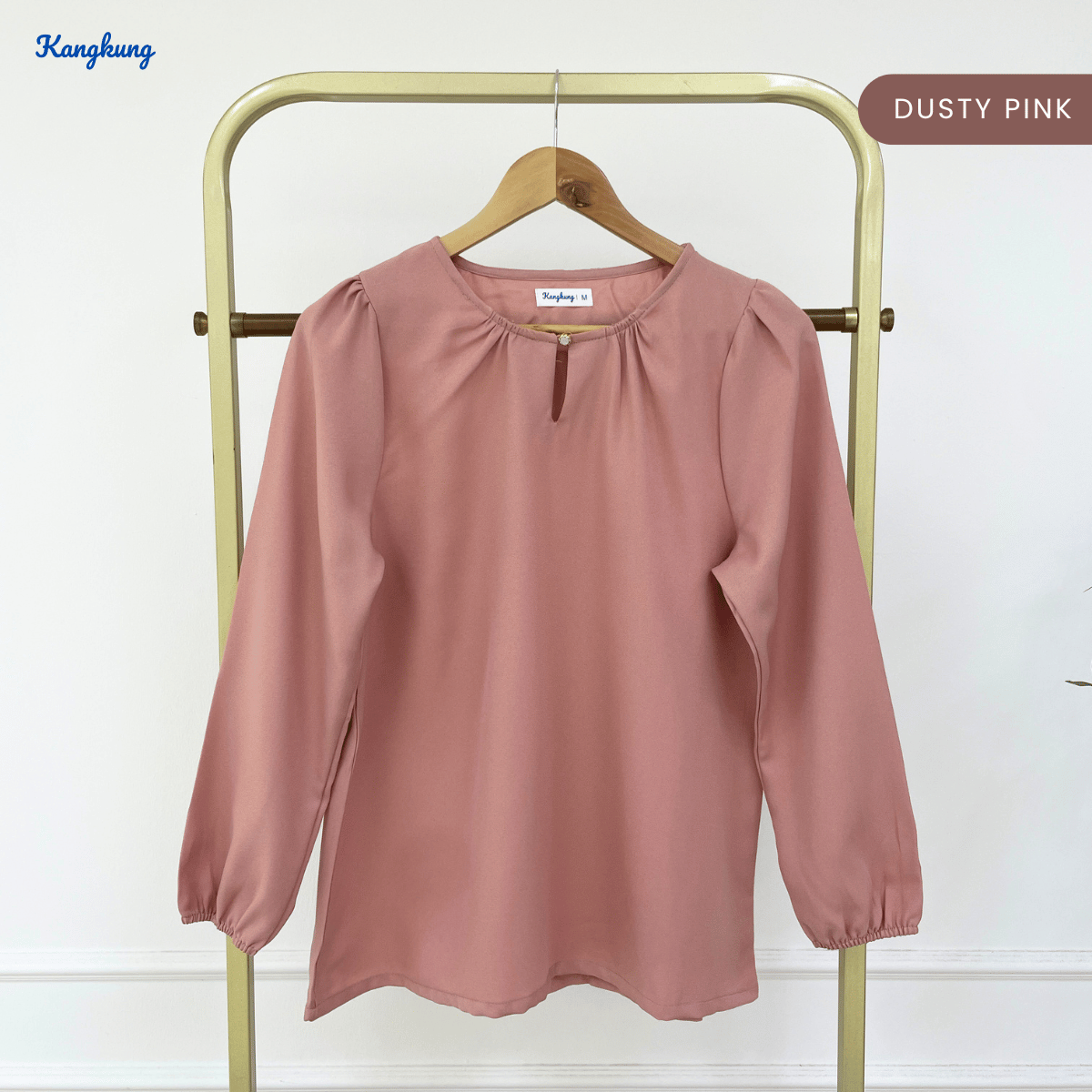 KANGKUNG MARYAM ELEGANT PUFF SLEEVE MODEST BLOUSE - KK122