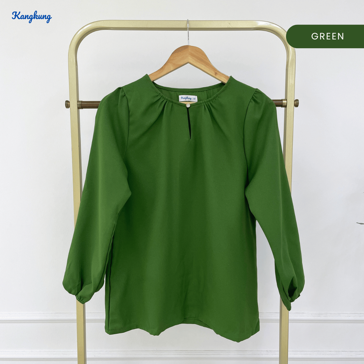 KANGKUNG MARYAM ELEGANT PUFF SLEEVE MODEST BLOUSE - KK122