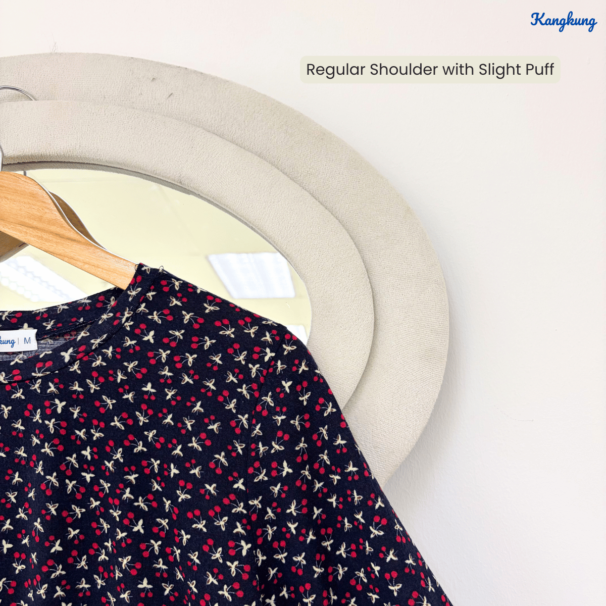 KANGKUNG DAYAH FLORAL PRINTED LONG SLEEVE BLOUSE-KK124