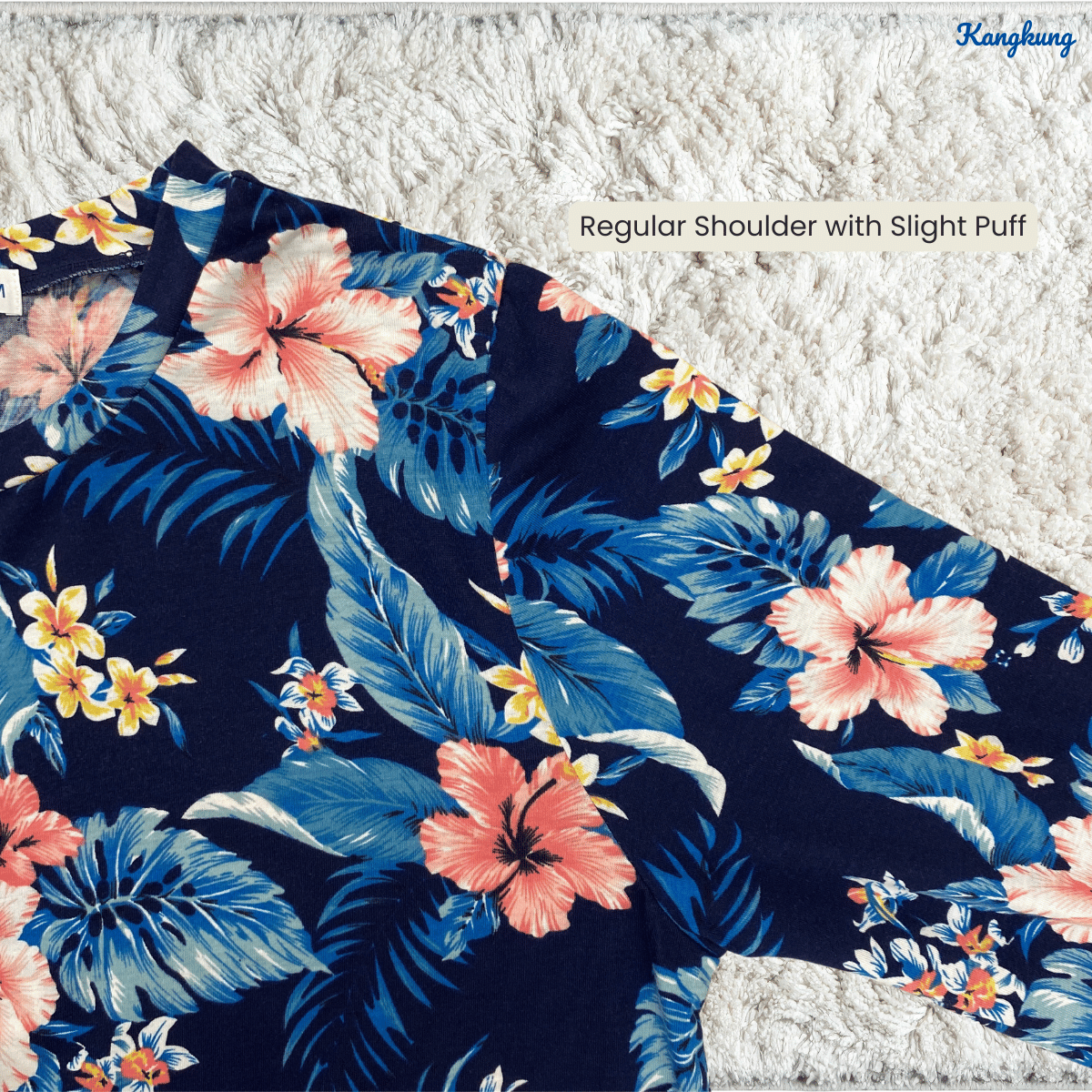 KANGKUNG ZAREENA FLORAL PRINT RELAXED BLOUSE-KK124