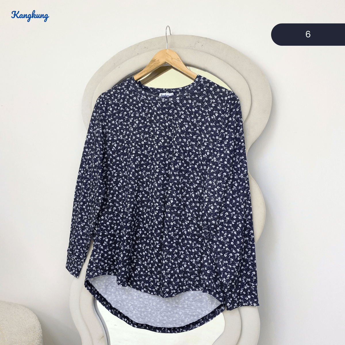 KANGKUNG ZAREENA FLORAL PRINT RELAXED BLOUSE-KK124