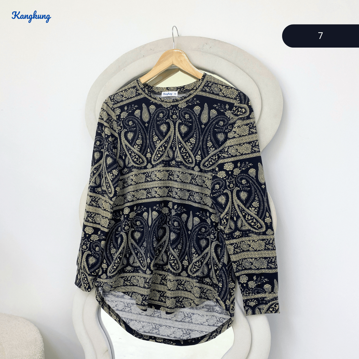 KANGKUNG ZAREENA FLORAL PRINT RELAXED BLOUSE-KK124