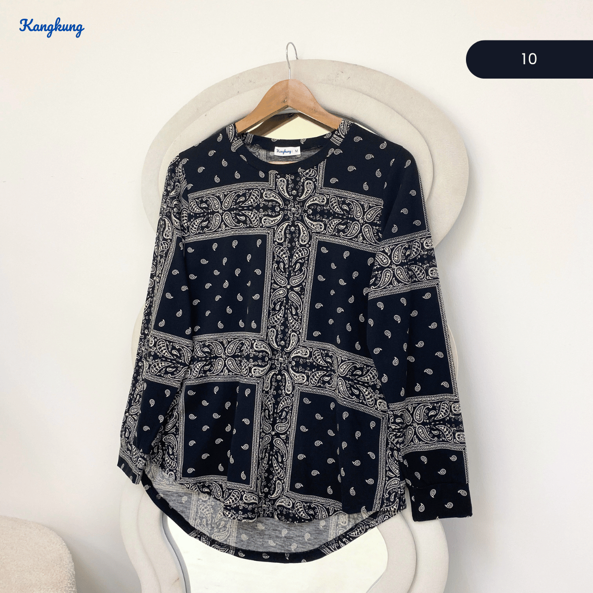 KANGKUNG ZAREENA FLORAL PRINT RELAXED BLOUSE-KK124