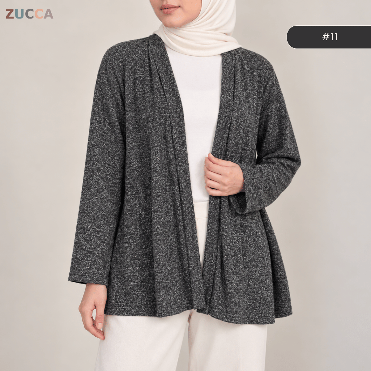 KANGKUNG DANIA MINIMALIST OPEN-FRONT CARDIGAN - KK127