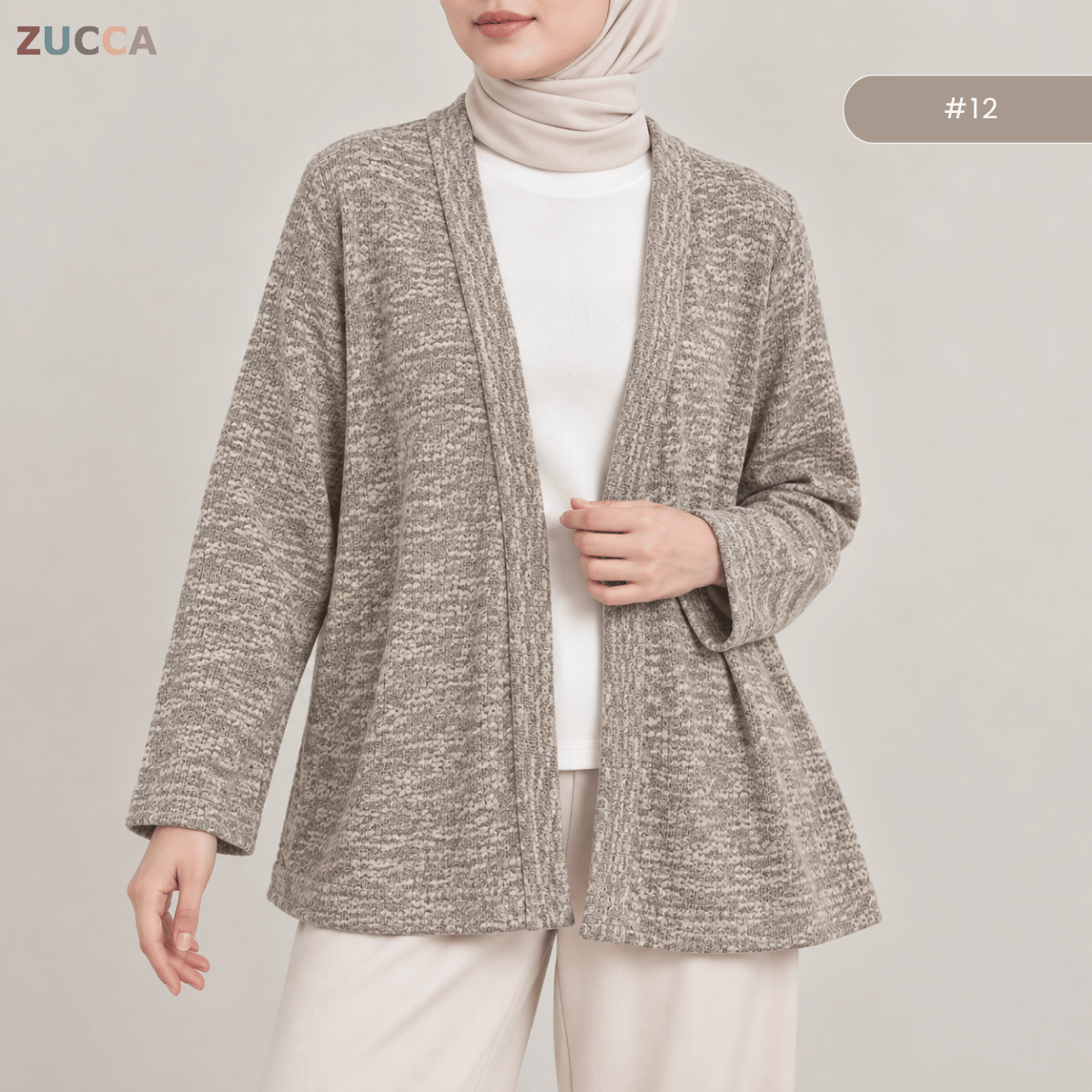 KANGKUNG DANIA MINIMALIST OPEN-FRONT CARDIGAN - KK127
