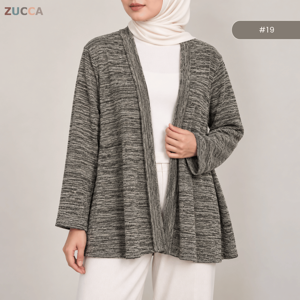 KANGKUNG DANIA MINIMALIST OPEN-FRONT CARDIGAN - KK127