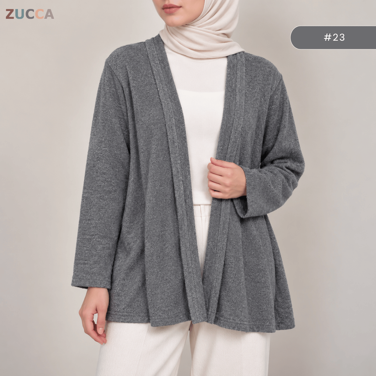KANGKUNG DANIA MINIMALIST OPEN-FRONT CARDIGAN - KK127