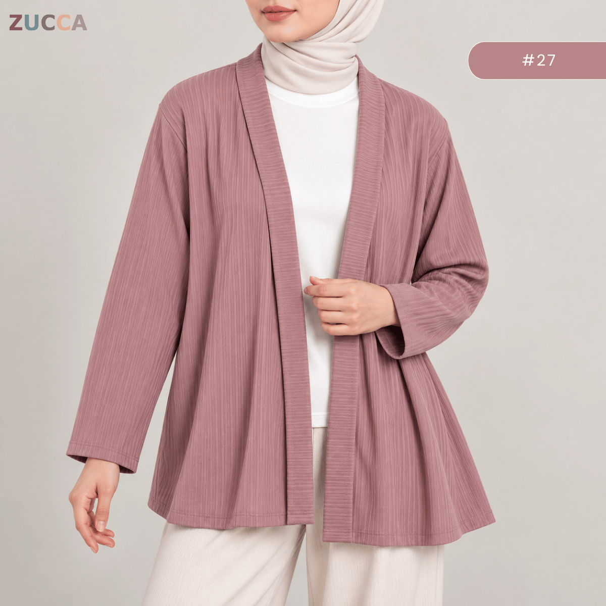 KANGKUNG DANIA MINIMALIST OPEN-FRONT CARDIGAN - KK127