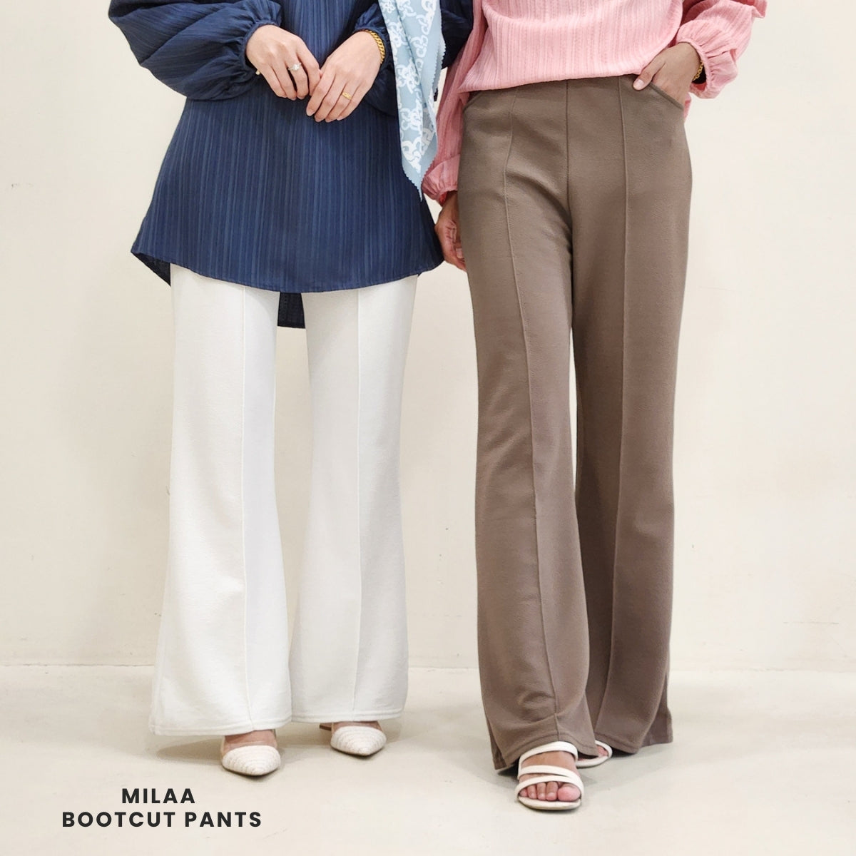 ZUCCA Milaa Bootcut Stretchable Pants L010/018205/00621