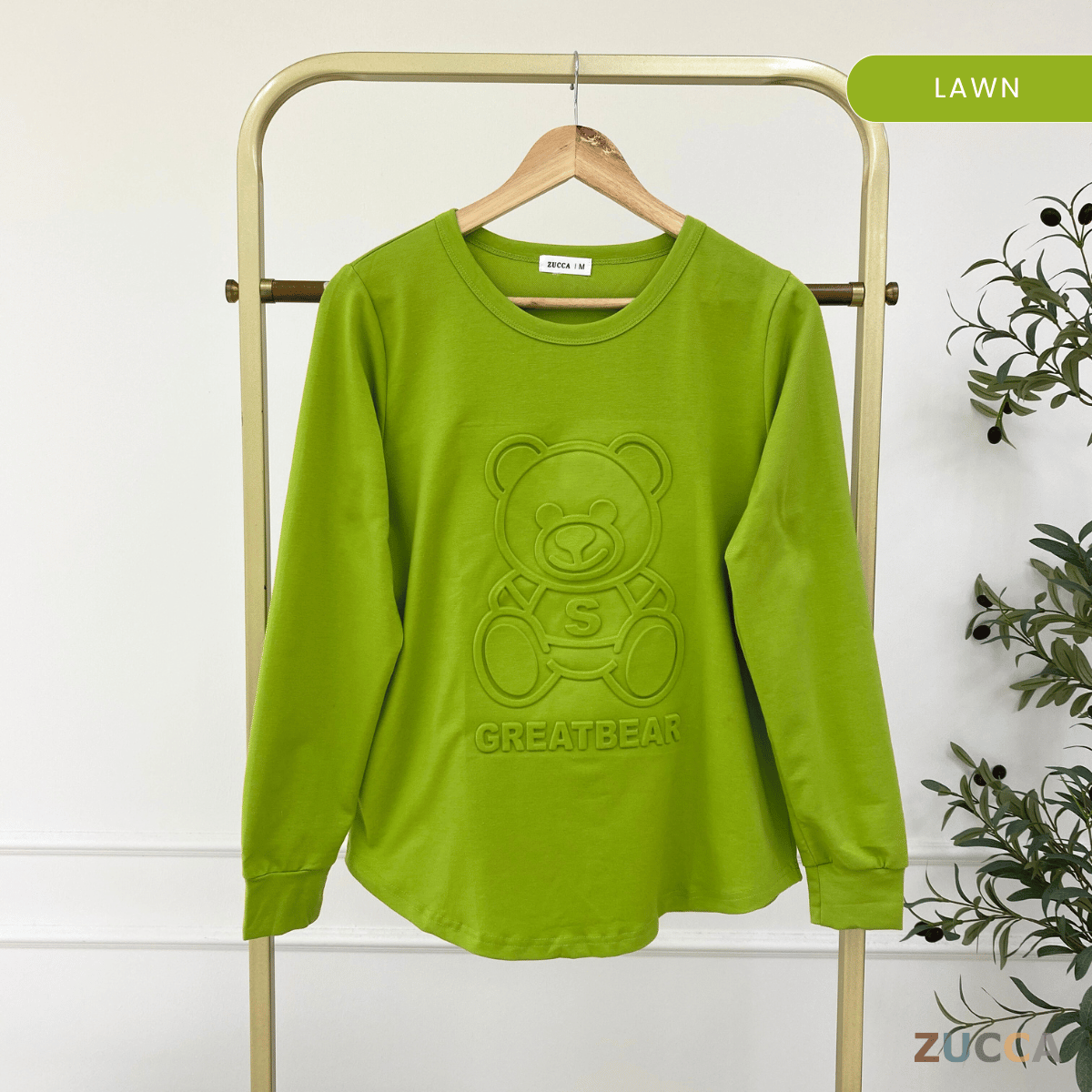 ZUCCA HERISA EMBOSSED VELVET CASUAL SHIRT BLOUSE - MA007